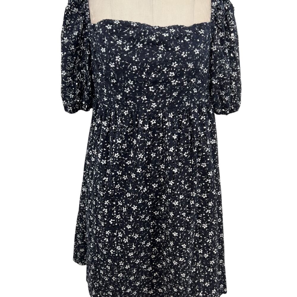 Anthropologie Black and White Floral Dress - Picture 5 of 16